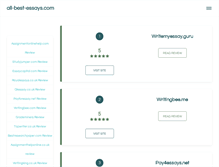 Tablet Screenshot of all-best-essays.com